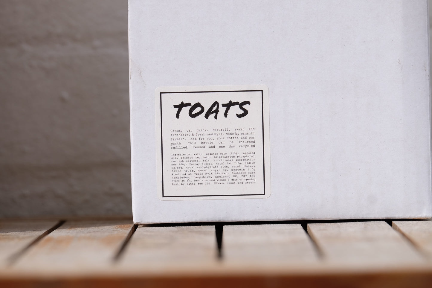 TOATS MYLK - 5L Bag-In-Box (with tap)